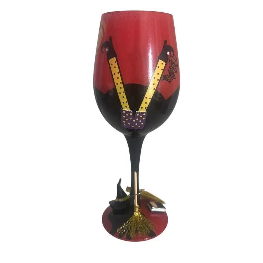 Lolita Wicked Witch 4th Wine Glass By Lolita RARE Halloween NEW